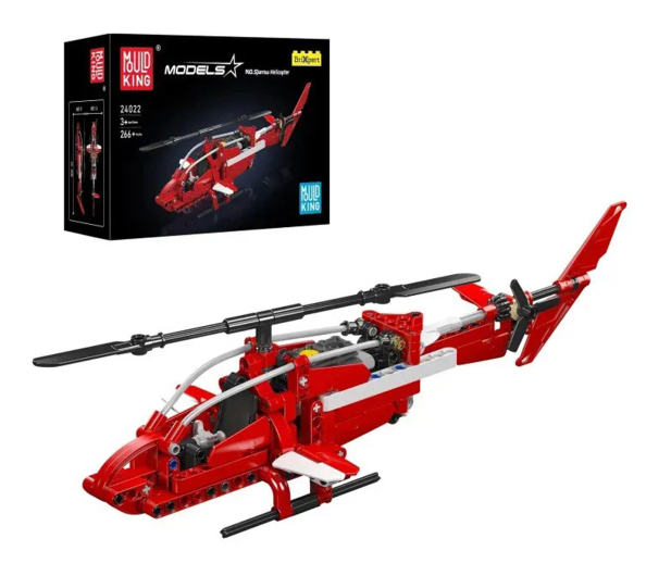Mould King Klocki konstrukcyjne Helikopter Sparrow (Wróbel) 266 el. - 1551559 - zdjęcie
